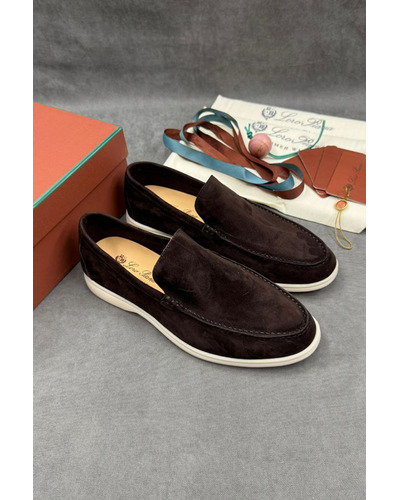 Мужские замшевые лоферы Loro Piana