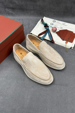 Мужские замшевые лоферы Loro Piana