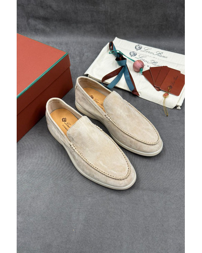 Мужские замшевые лоферы Loro Piana