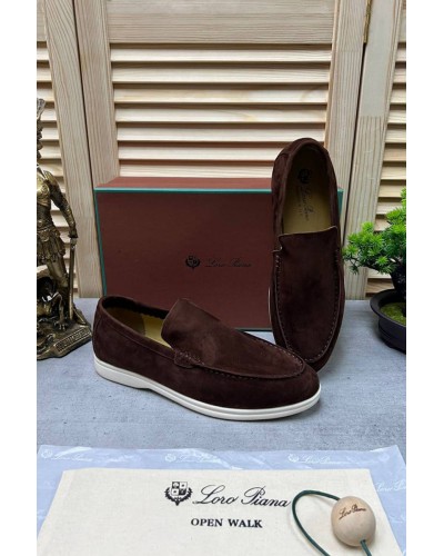Мужские замшевые лоферы Loro Piana