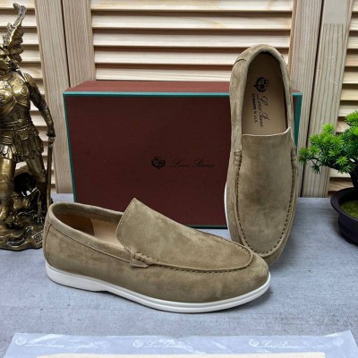 Мужские замшевые лоферы Loro Piana