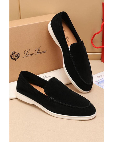 Мужские замшевые лоферы Loro Piana Summer Walk