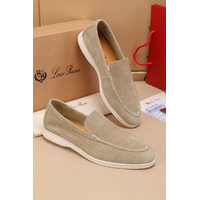 Мужские замшевые лоферы Loro Piana Summer Walk