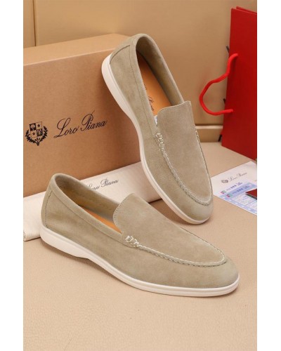 Мужские замшевые лоферы Loro Piana Summer Walk