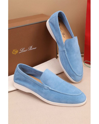 Мужские замшевые лоферы Loro Piana Summer Walk