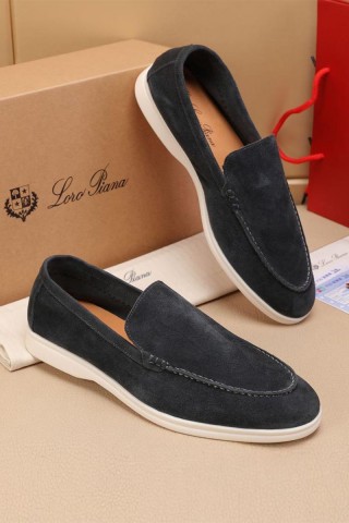 Мужские замшевые лоферы Loro Piana Summer Walk