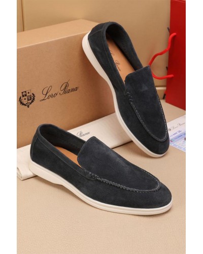 Мужские замшевые лоферы Loro Piana Summer Walk