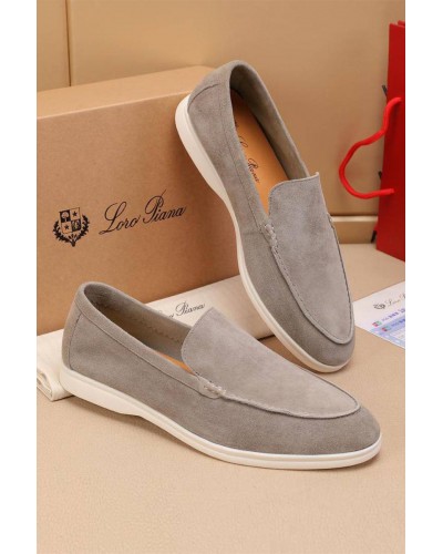 Мужские замшевые лоферы Loro Piana Summer Walk