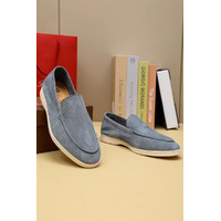 Мужские замшевые лоферы Loro Piana Summer Walk