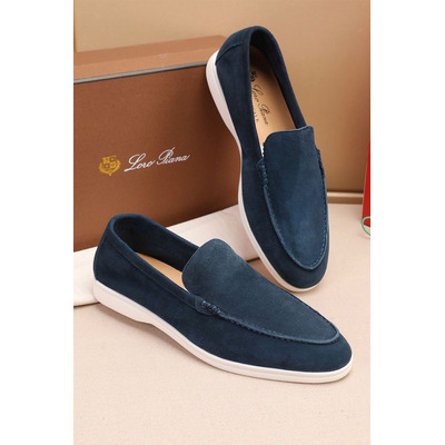 Мужские замшевые лоферы Loro Piana Summer Walk