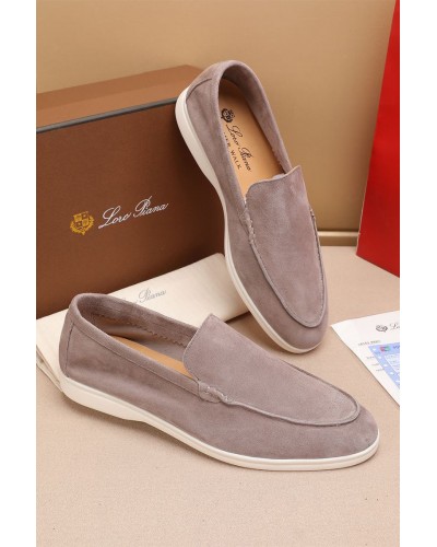 Мужские замшевые лоферы Loro Piana Summer Walk