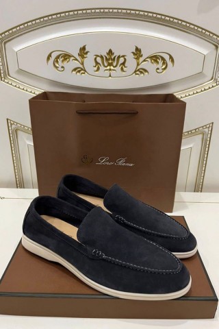 Мужские замшевые лоферы Loro Piana Summer Walk