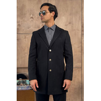 Мужское пальто чёрного цвета Loro Piana