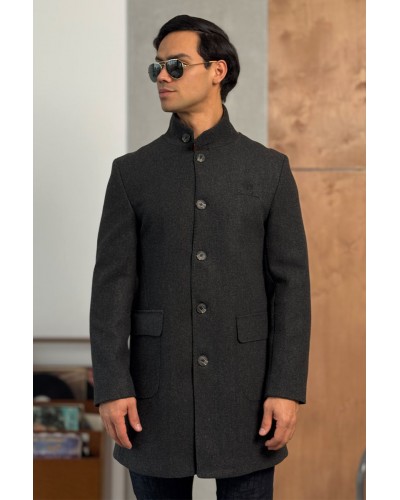 Мужское пальто серого цвета Loro Piana