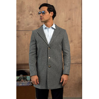 Мужское пальто серого цвета Loro Piana