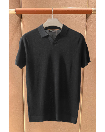 Мужское поло Loro Piana premium - Black