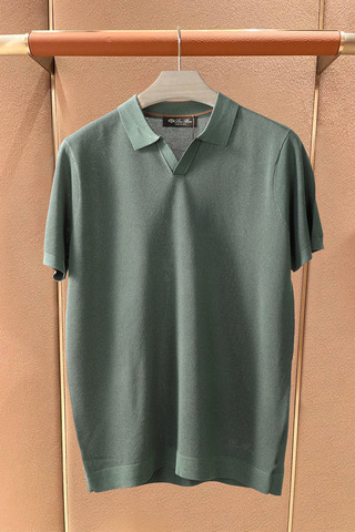 Мужское поло Loro Piana premium - Green
