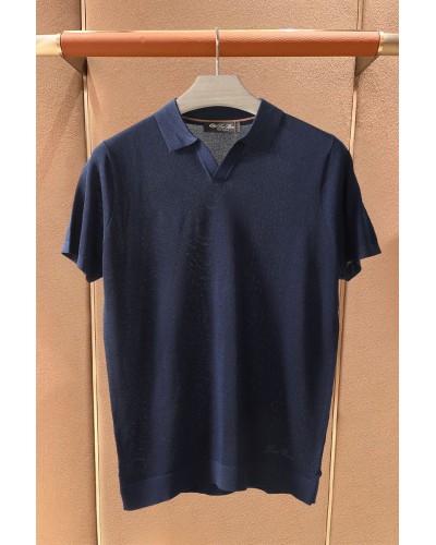 Мужское поло Loro Piana premium - Navy