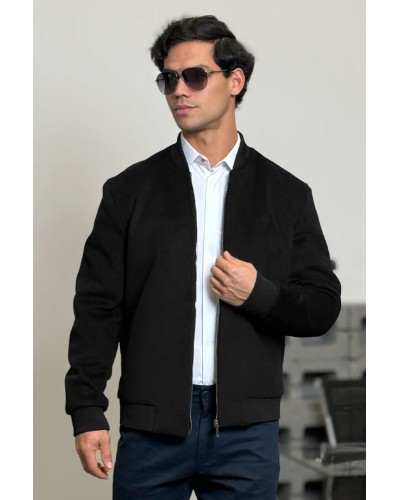 Мужской бомбер Loro Piana чёрного цвета