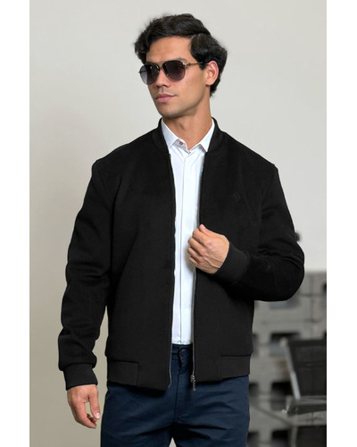 Мужской бомбер Loro Piana чёрного цвета