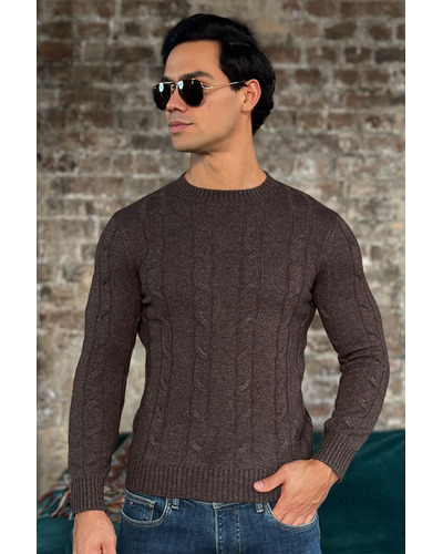 Мужской свитер Loro Piana premium - Brown