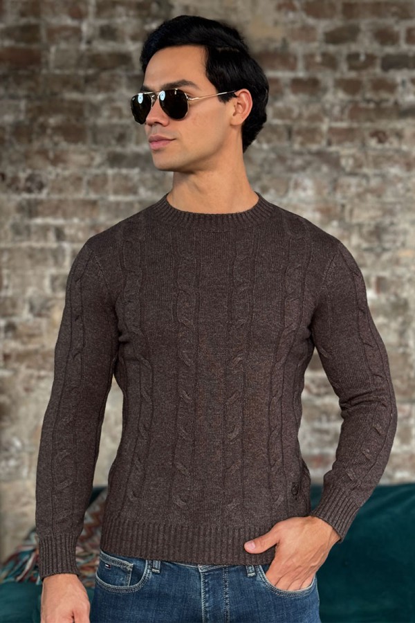 Мужской свитер Loro Piana premium - Brown
