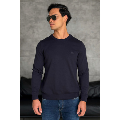 Мужской тёмно-синий джемпер Loro Piana