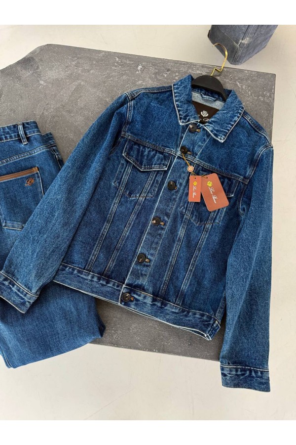 Женская джинсовая куртка Loro Piana premium - Blue