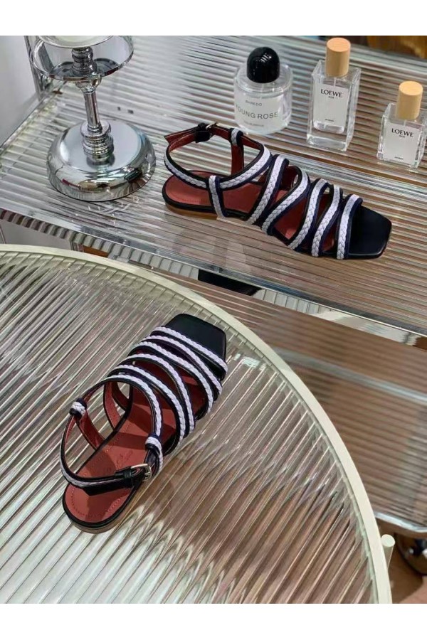 Женские кожаные сандалии Loro Piana Premium