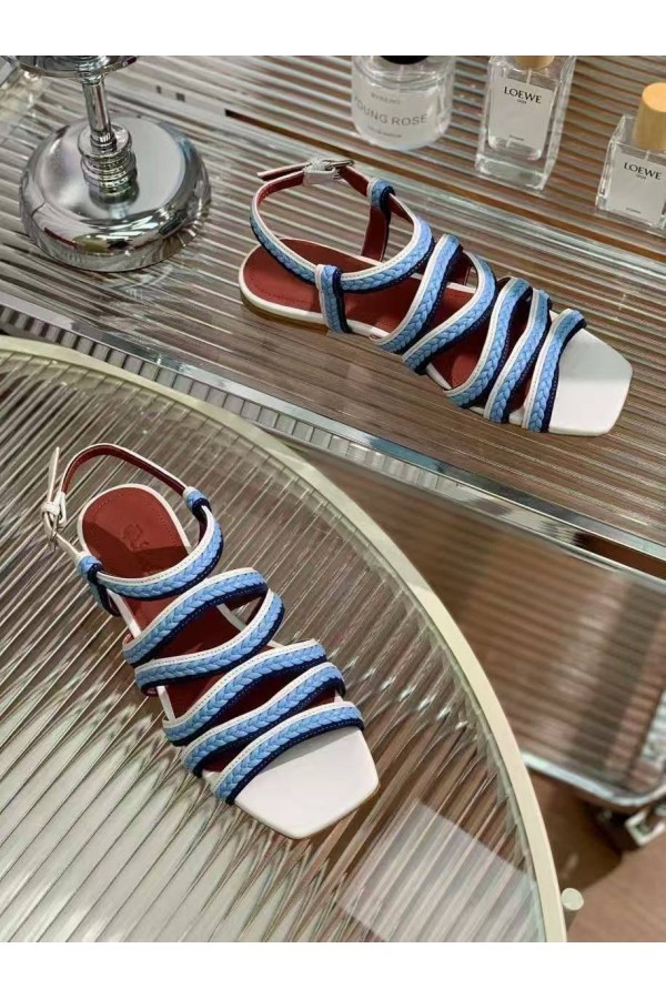 Женские кожаные сандалии Loro Piana Premium