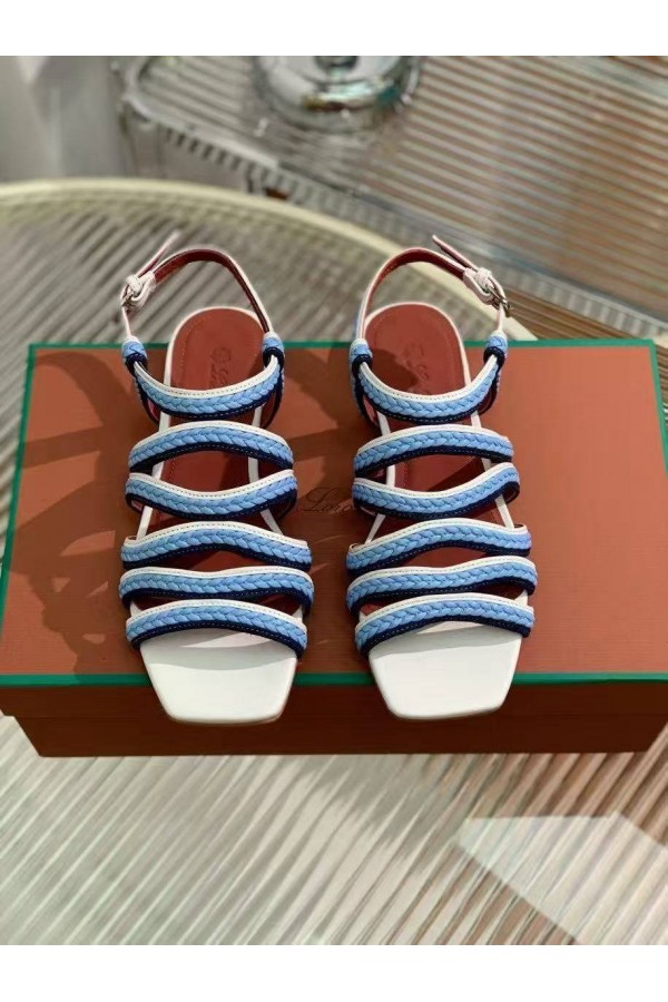 Женские кожаные сандалии Loro Piana Premium