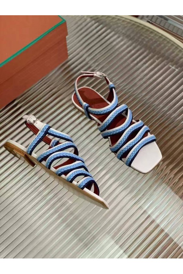 Женские кожаные сандалии Loro Piana Premium