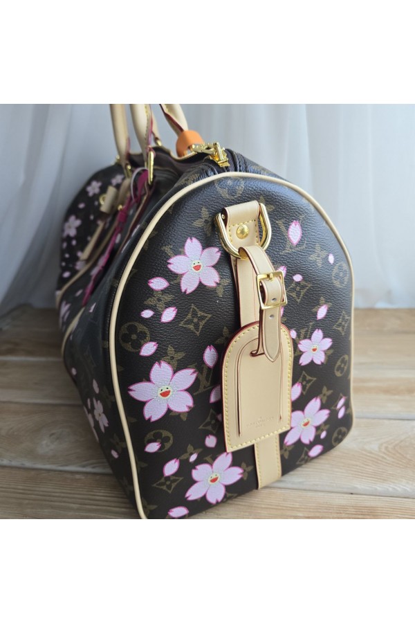 Дорожная сумка Louis Vuitton x Takashi Murakami Keepall Bandoulière 45x22 см