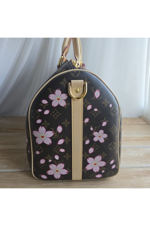 Дорожная сумка Louis Vuitton x Takashi Murakami Keepall Bandoulière 45x22 см