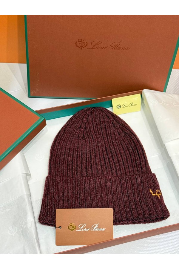 Шапка Loro Piana premium logo-embroidered - Red