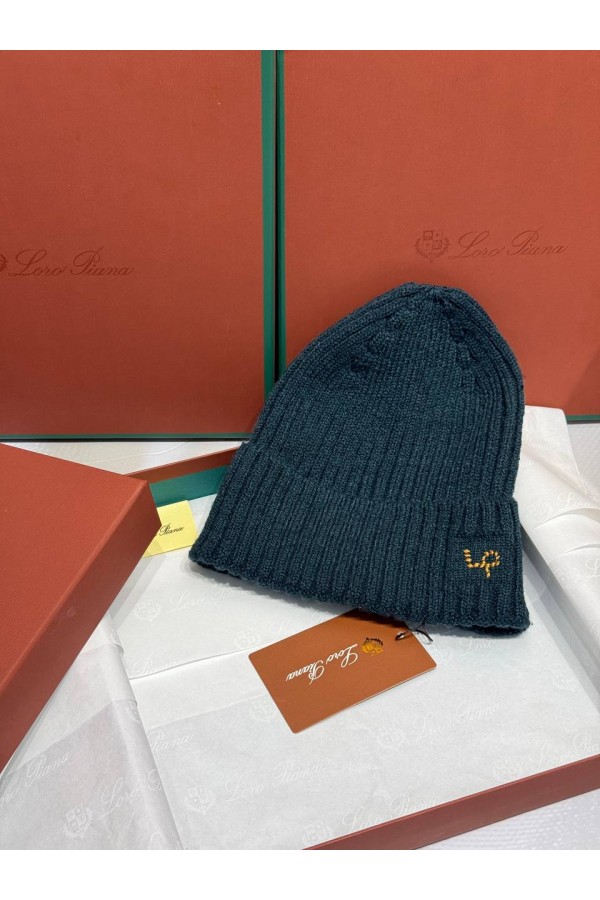 Шапка Loro Piana premium logo-embroidered - Green