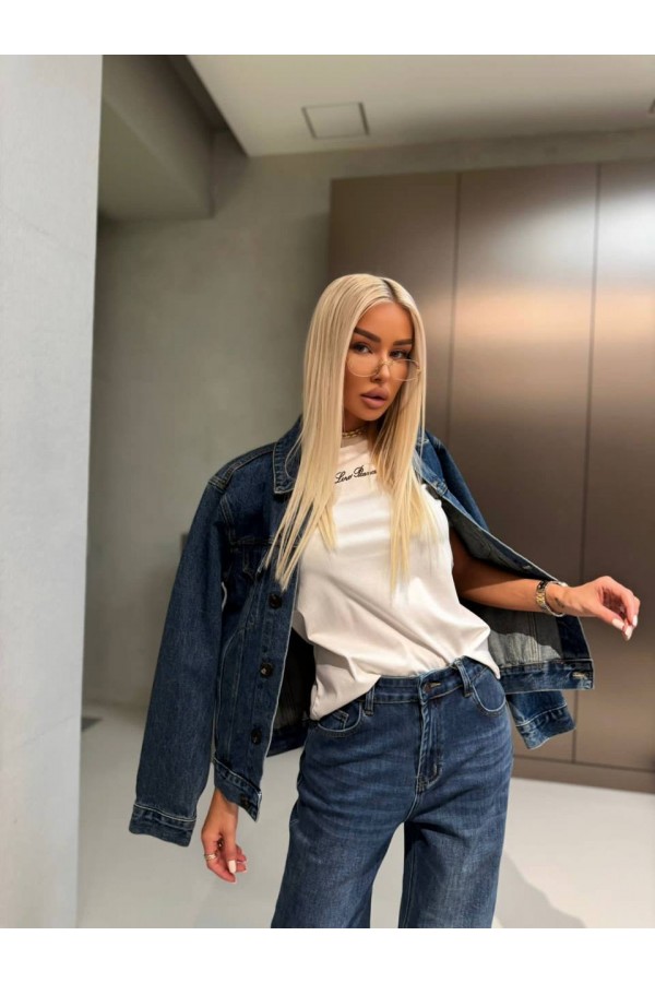 Женская джинсовая куртка Loro Piana premium - Blue