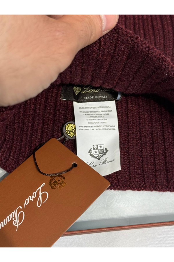 Шапка Loro Piana premium logo-embroidered - Red