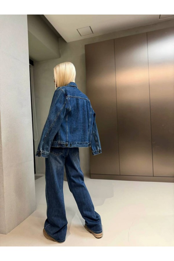 Женская джинсовая куртка Loro Piana premium - Blue