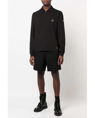 Поло с длинным рукавом Loro Piana logo-embroidered - Black