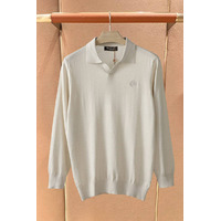 Поло с длинным рукавом Loro Piana premium - Beige