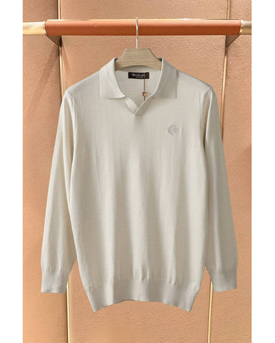 Поло с длинным рукавом Loro Piana premium - Beige