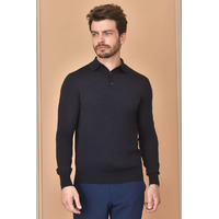 Поло с длинным рукавом Loro Piana Premium - Black Flower Gray