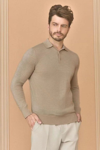Поло с длинным рукавом Loro Piana Premium - Flower Aprecot