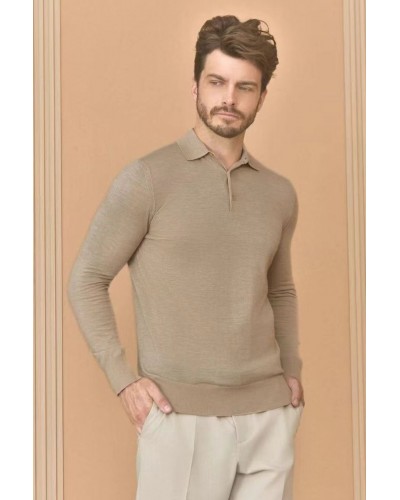 Поло с длинным рукавом Loro Piana Premium - Flower Aprecot