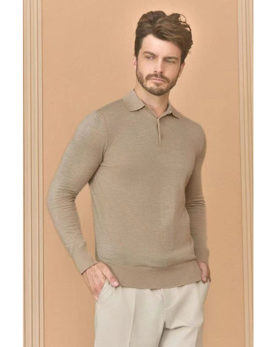 Поло с длинным рукавом Loro Piana Premium - Flower Aprecot