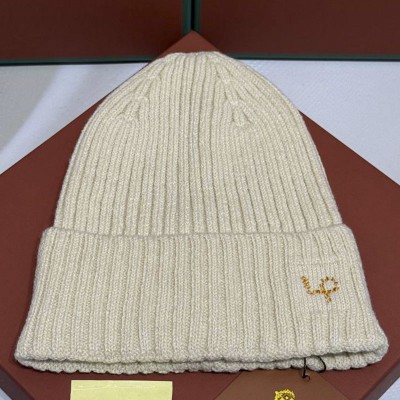 Шапка Loro Piana premium logo-embroidered - Beige