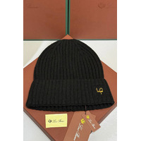 Шапка Loro Piana premium logo-embroidered - Black