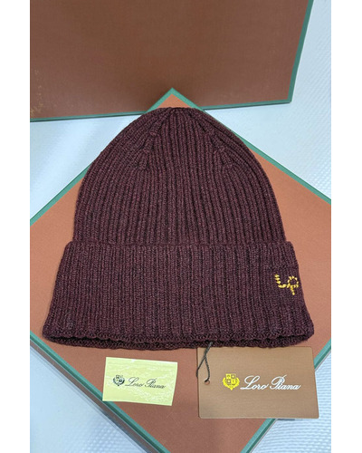 Шапка Loro Piana premium logo-embroidered - Red