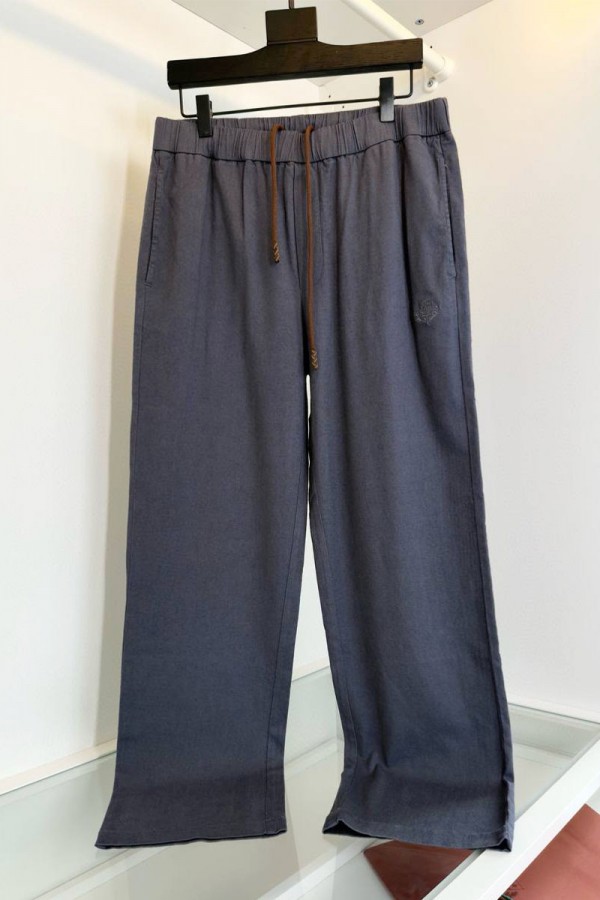 Штаны серого цвета Loro Piana Premium